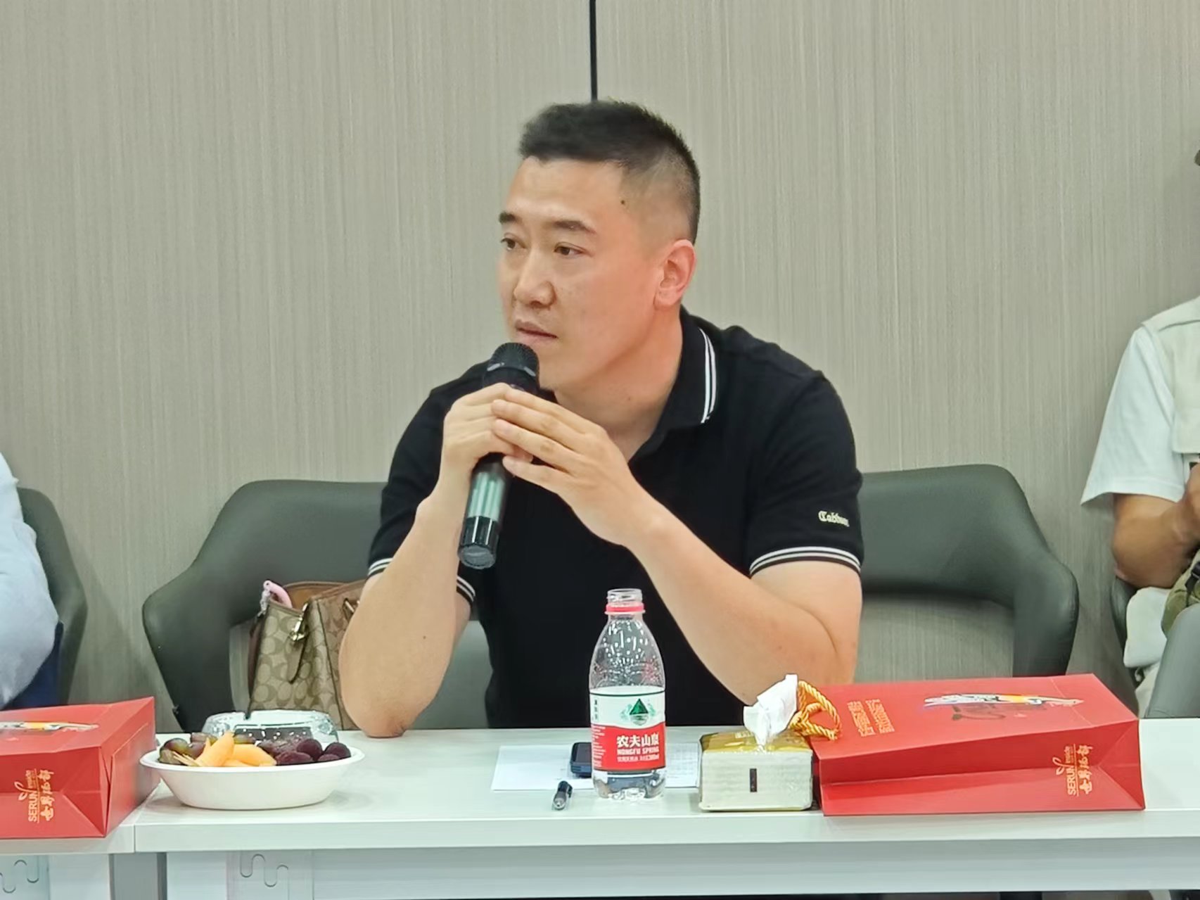 董事长龙林发言贵州农科院原党委书记,院长赵德刚发言省农业农村厅