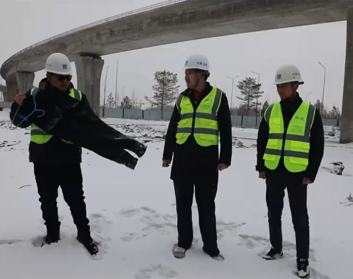 中亚地区第一条城市轻轨线路，寒冬前顺利实现全线主体结构贯通